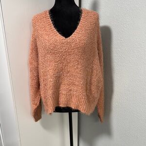 Newbury Kustom Coral V-Neck Sweater
